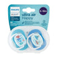 Avent Ultra Air Happy Pacifier 6-18m - Blue & Light Blue