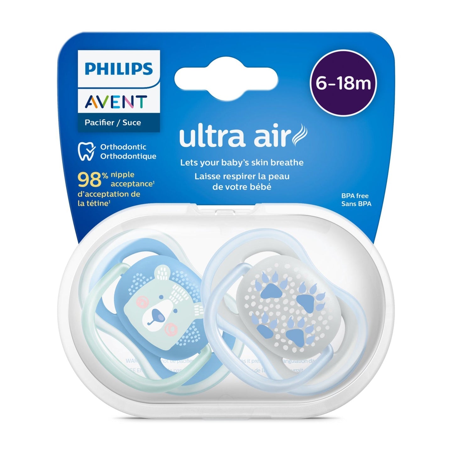 Avent Ultra Air Premium 6-18m Pacifier - 2 pack