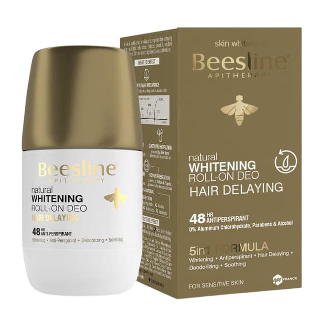 Beesline Whitening Roll On Hair Delaying Deodorant - 50ml
