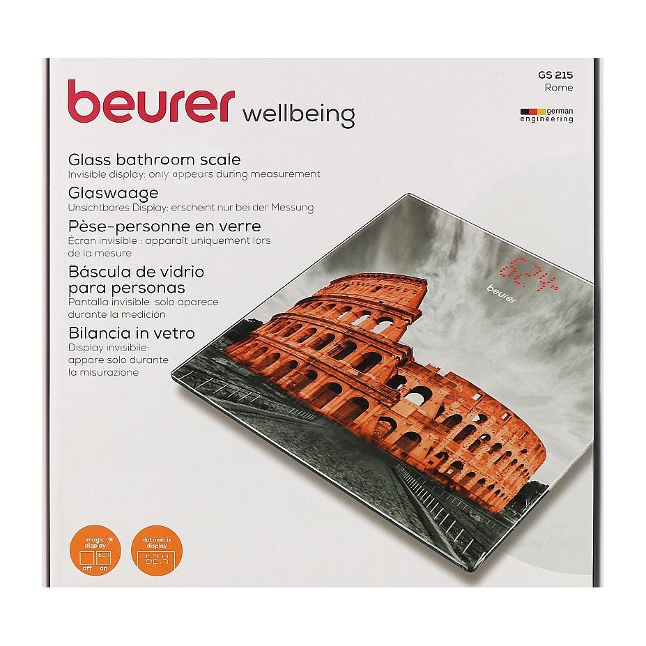Beurer Gs 215 Rome Glass Bathroom Scale