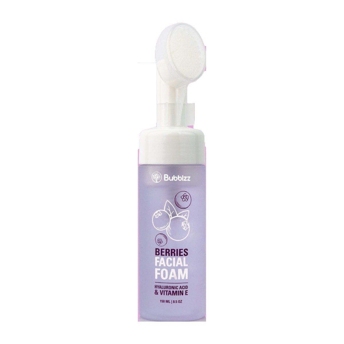 Bubblzz Berries  Hyaluronic Acid & Vitamin E Facial Foam Cleanser - 150ml