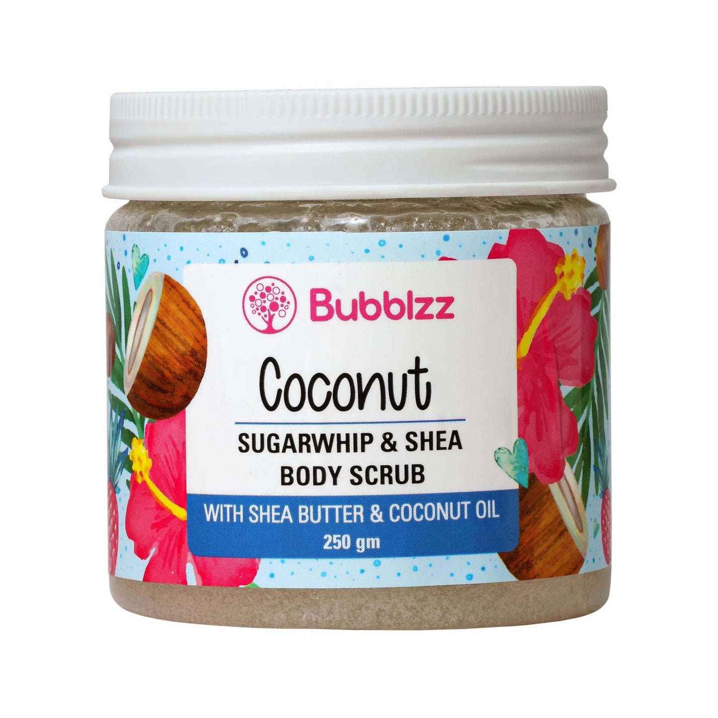Bubblzz Coconut Sugar Whip & Shea  Body Scrub - 250gm