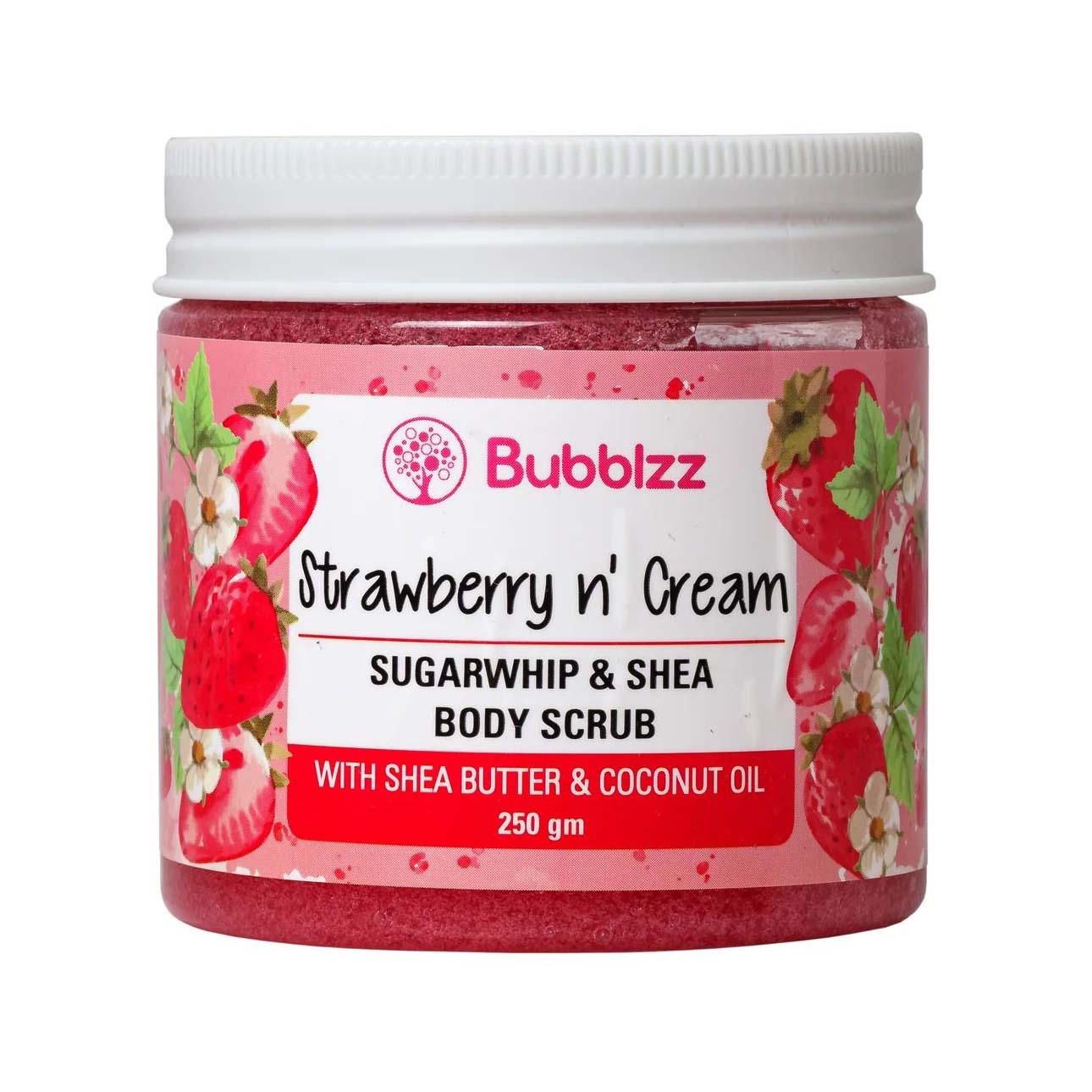 Bubblzz Strawberry n’ Cream Body Scrub - 250gm