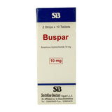 Buspar 10 mg - 20 Tablets