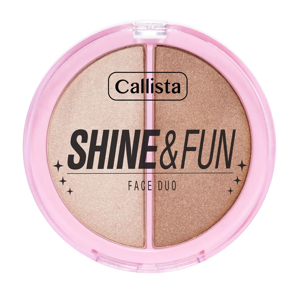 Callista Shine & Fun Face Duo Blush & Highlighter - 100 Sparkle Crew