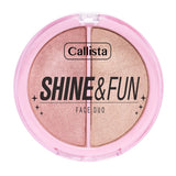 Callista Shine & Fun Face Duo Blush & Highlighter - 130 Shine Squad