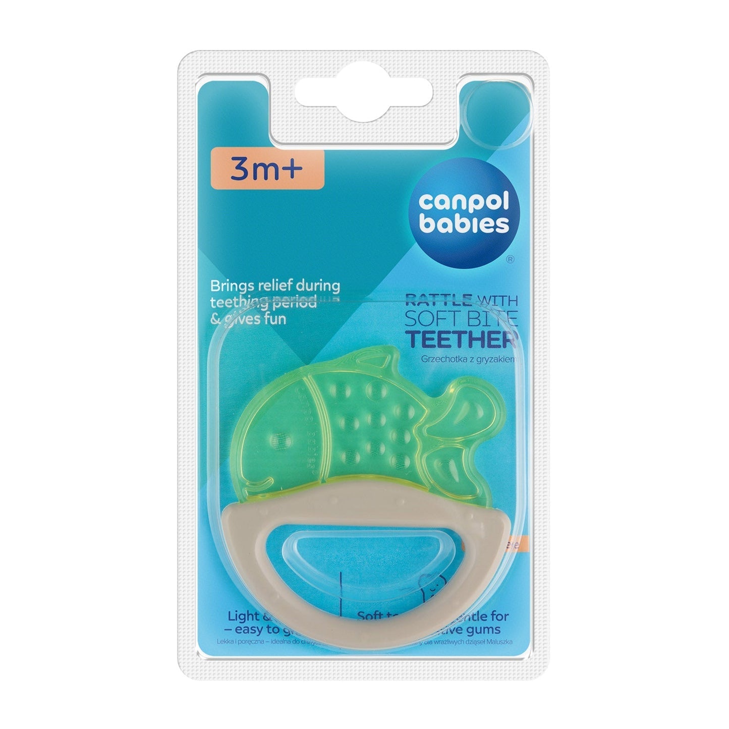 Canpol Babies Rattle With Teether Colourful Animals