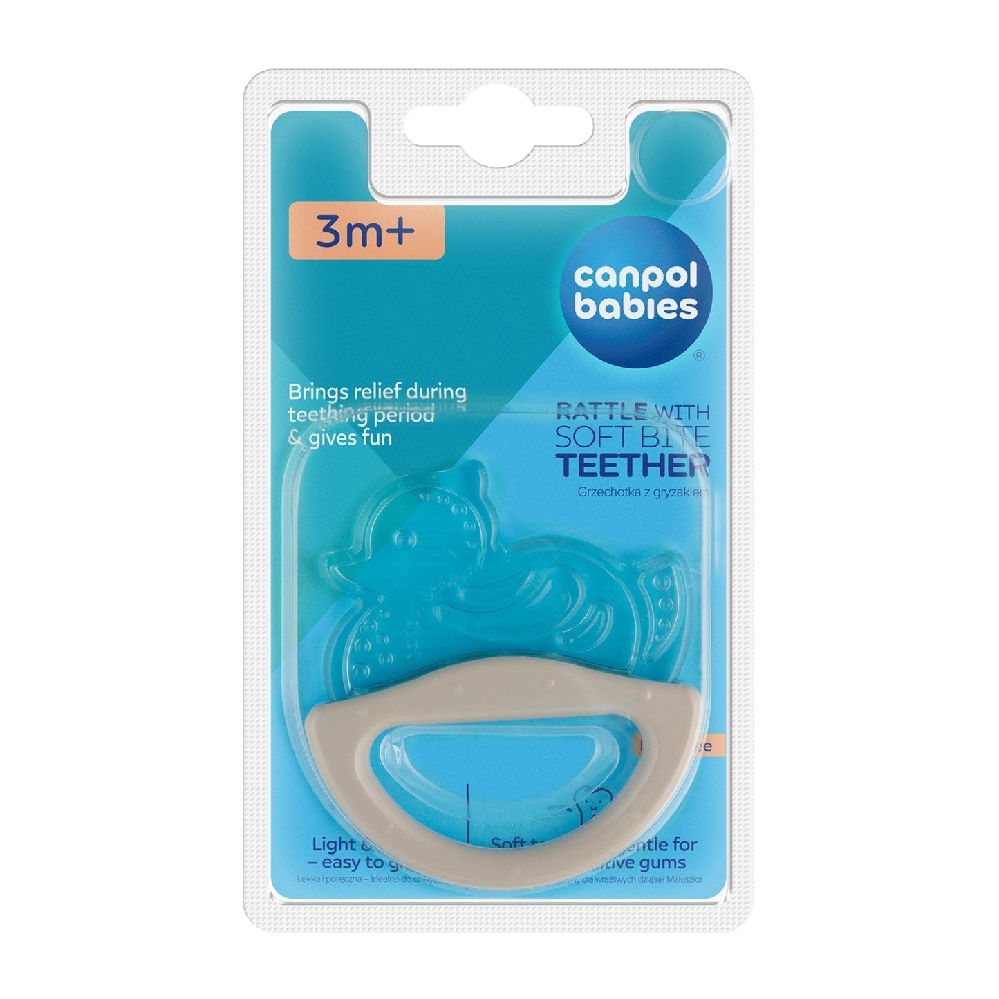 Canpol Babies Rattle With Teether Colourful Animals