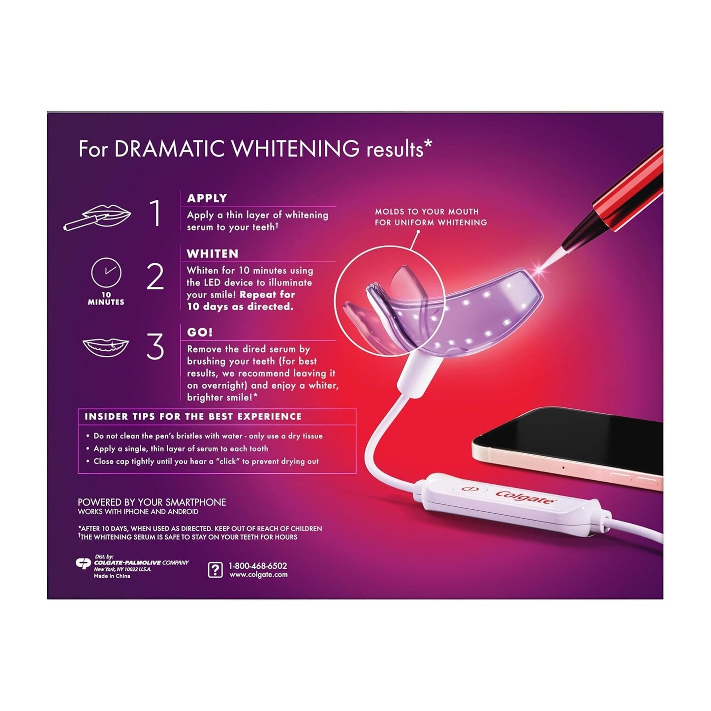 Colgate Optic White ComfortFit LedTeeth Whitening Kit