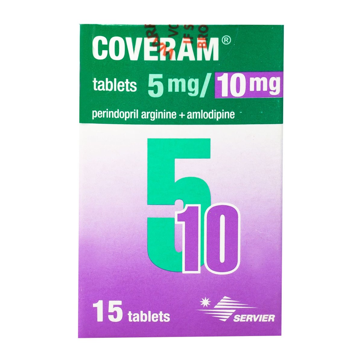 Coveram 5 mg-10 mg - 15 Tablets