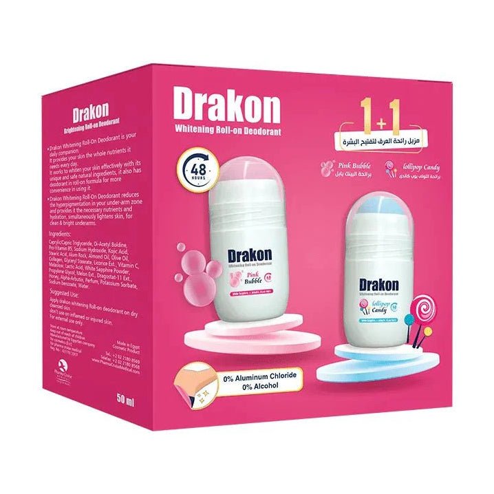 Drakon Offer 1+1 Whitening Roll On Deodorant - 50ml