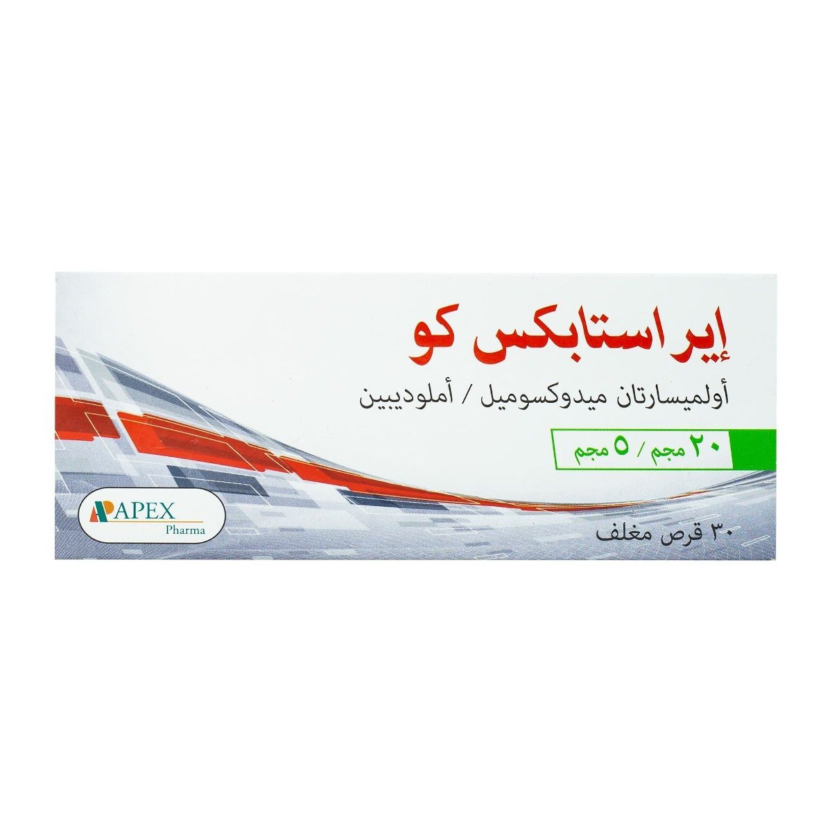 Erastapex Co 5 mg-20 mg - 30 Tablets