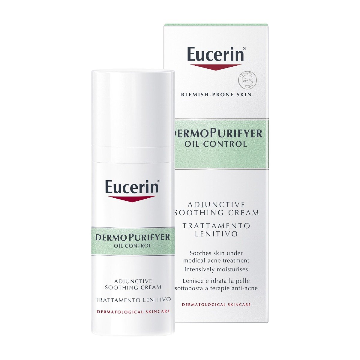 Eucerin Dermopurifyer Oil Control Adjunctive Soothing Cream - 50ml
