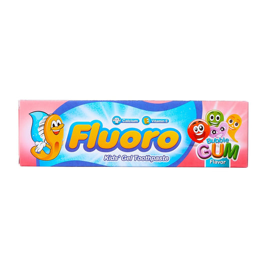 Fluoro Kids Bubble Gum Gel Toothpaste - 50gm