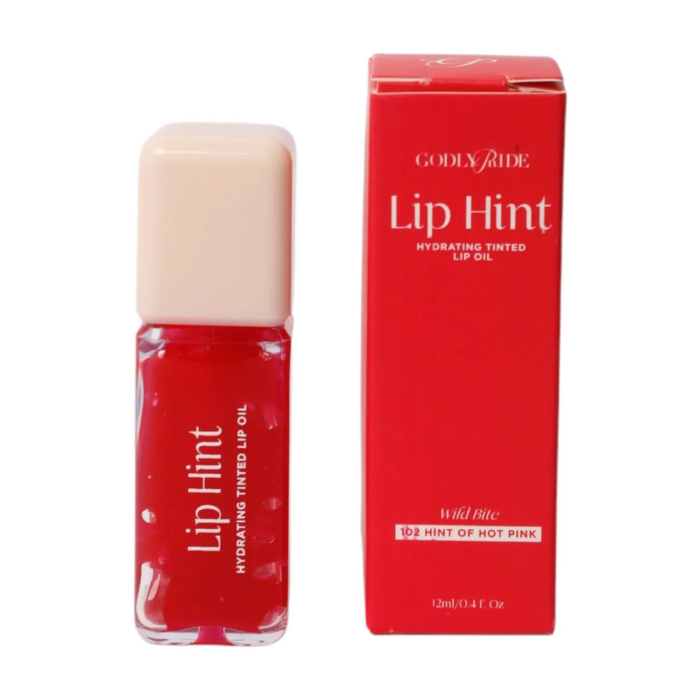 Godly Pride Lip Hint Hydrating Tinted Lip Oil - 12ml