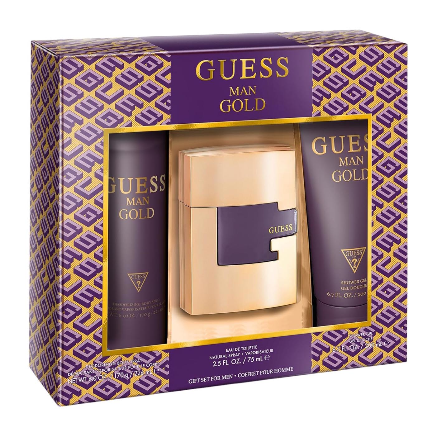 Guess Man Gold EDT For Men Gift Set