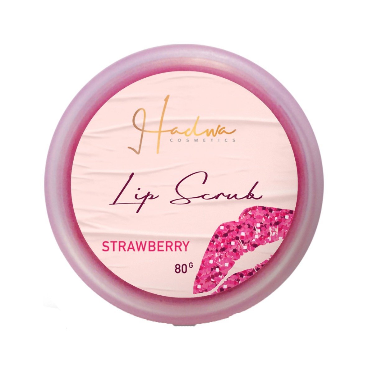 Hadwa Cosmetics Strawberry Lip Scrub - 80gm