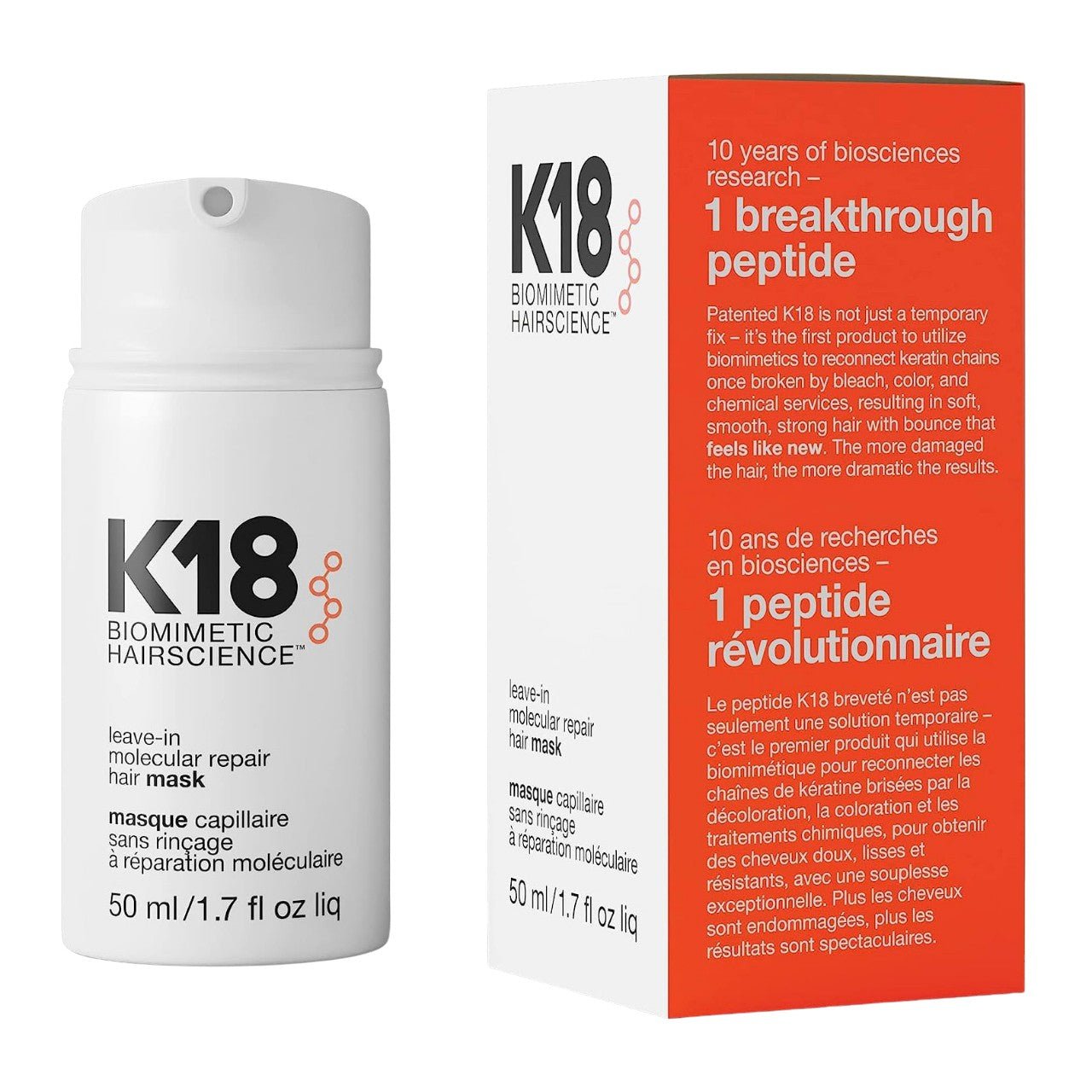 K18 Leave-In Molecular Repair Hair Mask