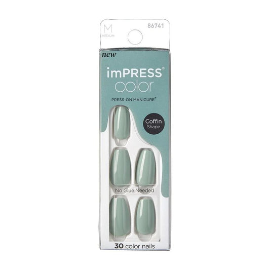 Kiss Impress Color 508 Going Green Nails - 86741
