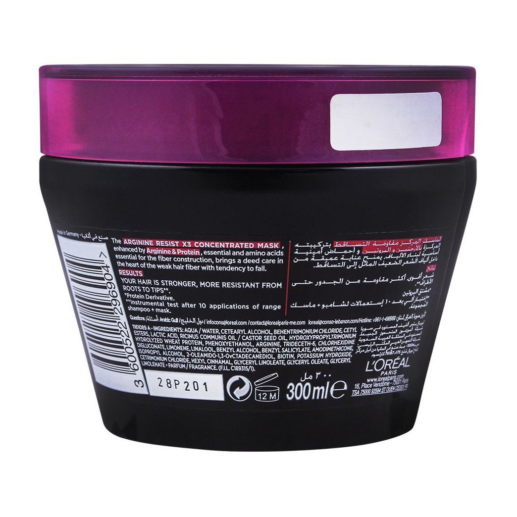 L'Oreal Paris Elvive Mask Arginine Resist Anti-Hair Fall - 300ml