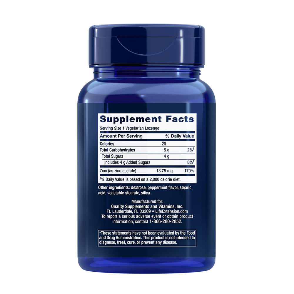 Life Extension Enhanced Zinc  (30 Lozenges)