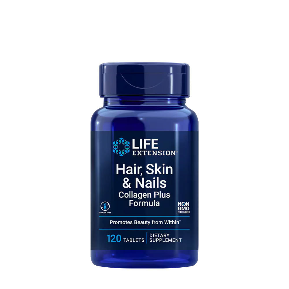 Life Extension Hair, Skin & Nails Collagen Plus Formula (120 Tablets)