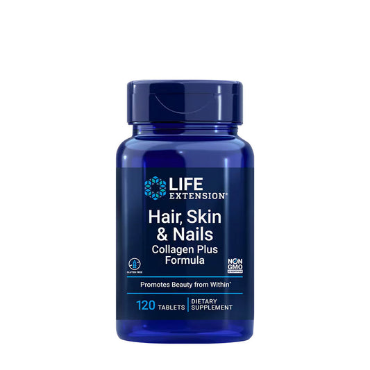Life Extension Hair, Skin & Nails Collagen Plus Formula (120 Tablets)