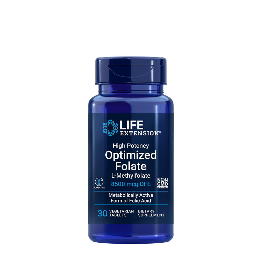 Life Extension High Potency Optimized Folate (30 Tablets)