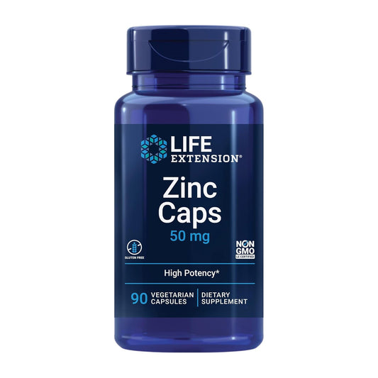 Life Extension Zinc Caps 50mg - 90 Capsules