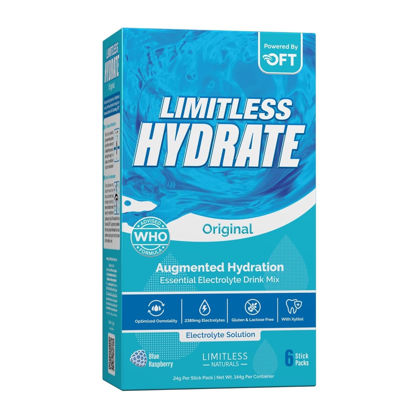 Limitless Hydrate Original Blue Rasberry Sticks - 6 Sticks