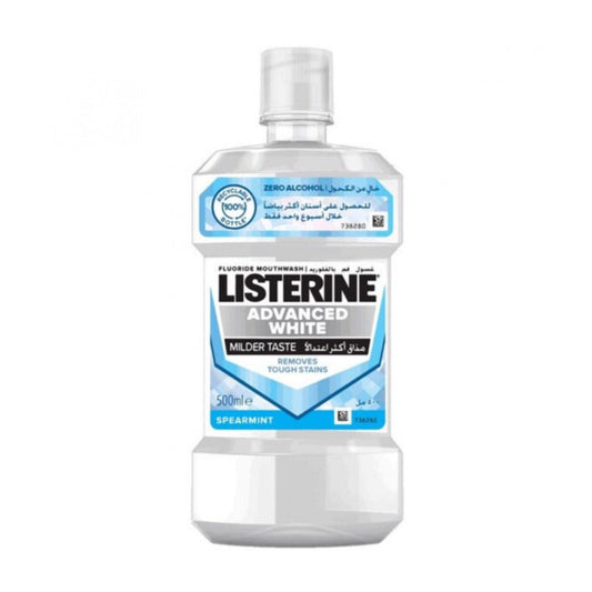 Listerine Advanced White Milder Taste Fluoride Mouthwash