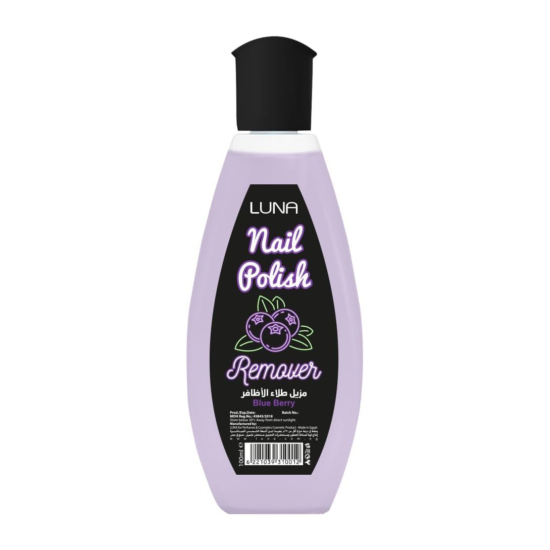Luna Blue Berry Oval Nail Polish Remover - 100ml