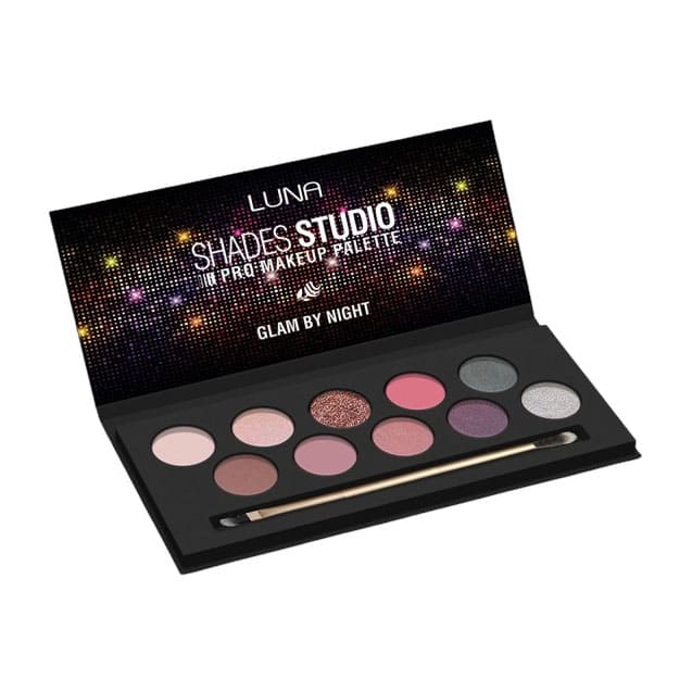 Luna Shades Studio Glam By Night Eyeshadow Palette - 10 Shades