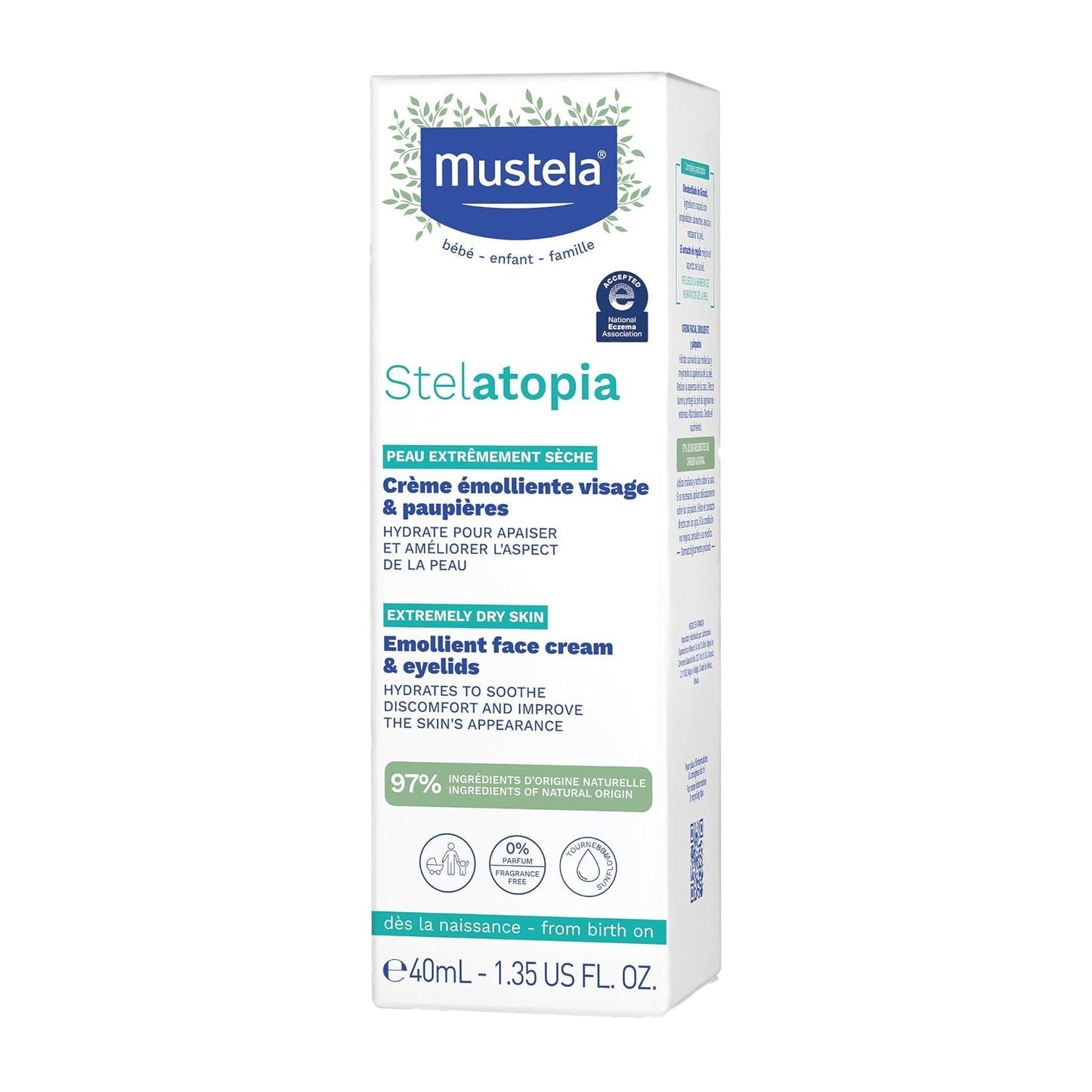 Mustela Stelatopia Emollient Face Cream - 40ml