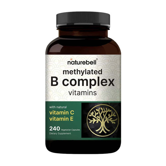 Naturebell Methylated B Complex Vitamins Capsules - 240 Veggie Capsules