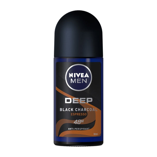 Nivea Men Deep Black Carbon Espresso 48H Roll On - 50ml
