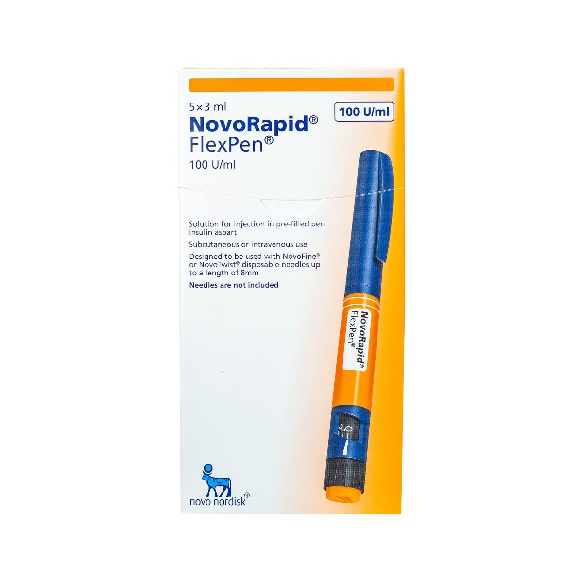 Novorapid Flexpen 100 IU-ml 3 ml - 5 Pens