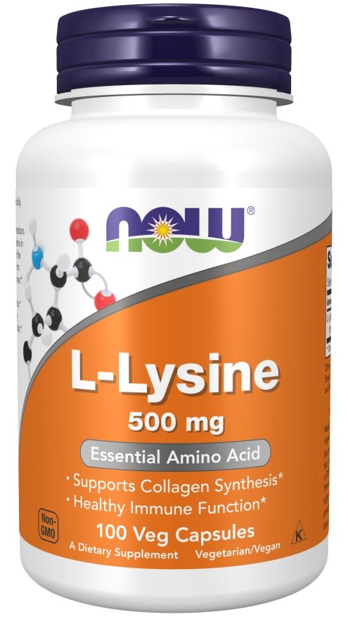 Now L Lysine 500 mg - 100 Capsules