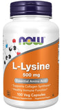 Now L Lysine 500 mg - 100 Capsules