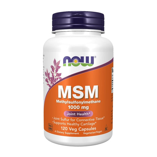 Now MSM 1000 mg  Joint Health - 120 capsules