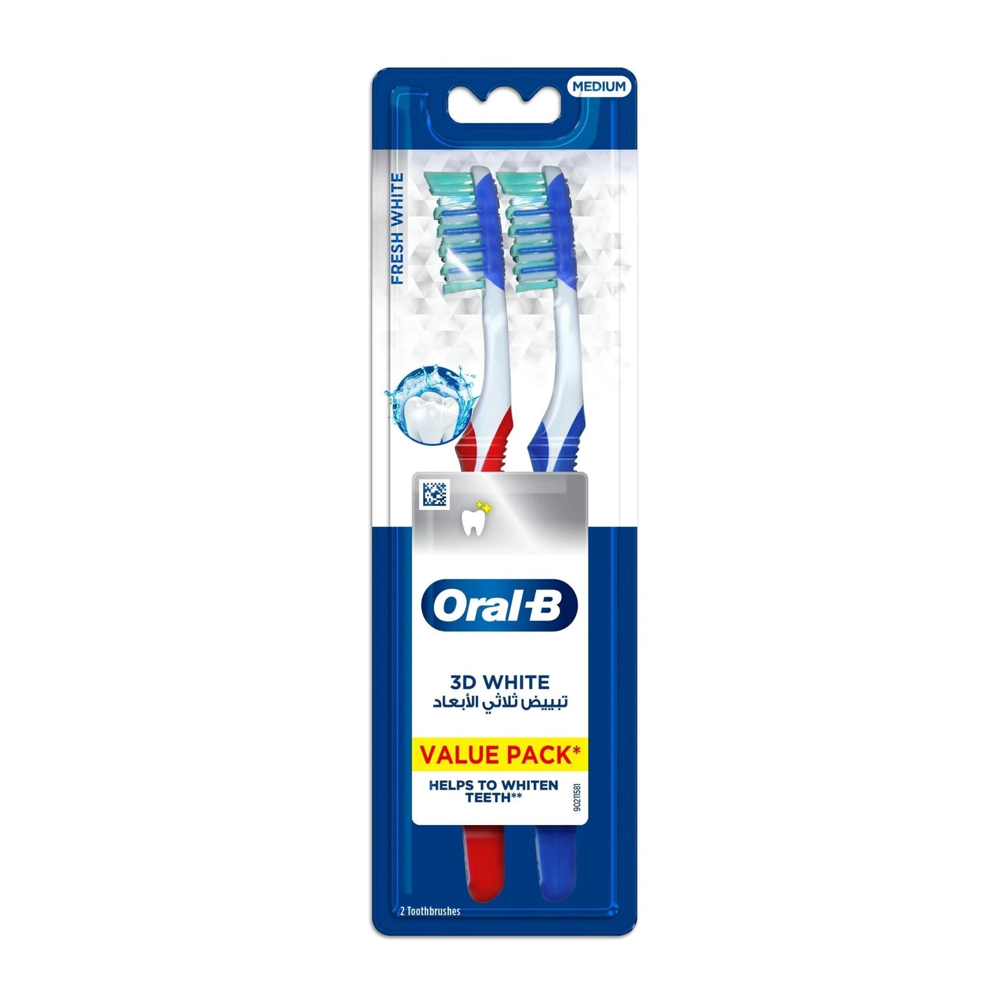 Oral-B 3D White Fresh Manual Toothbrush - Medium