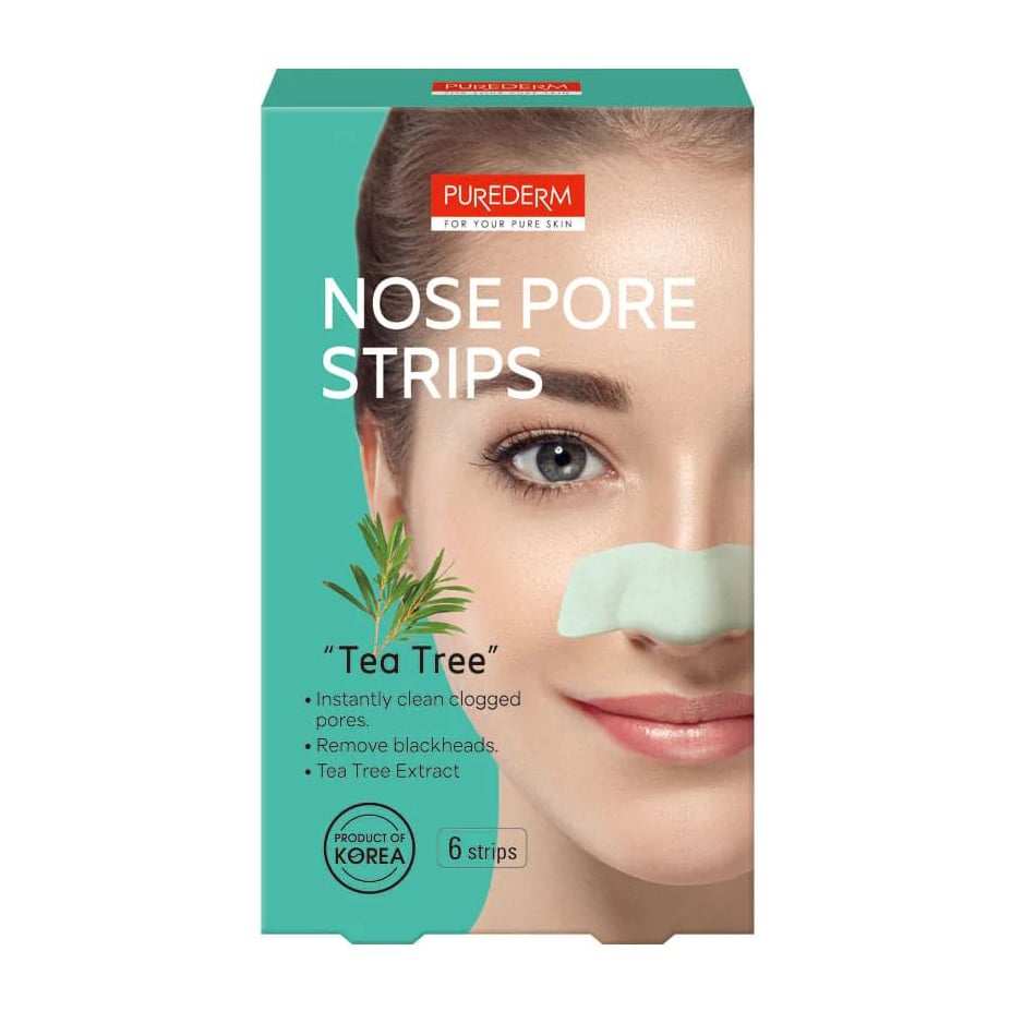 Purederm Nose Pore Strips Tea Tree - 6pcs