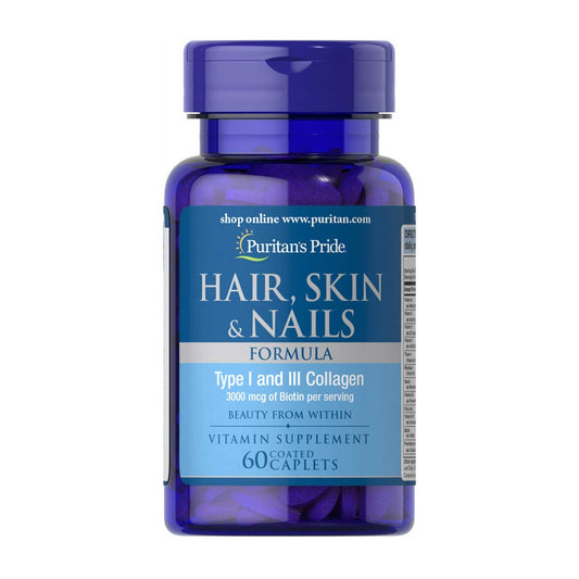 Puritan's Pride Hair, Skin & Nails Formula - 60 Caplets