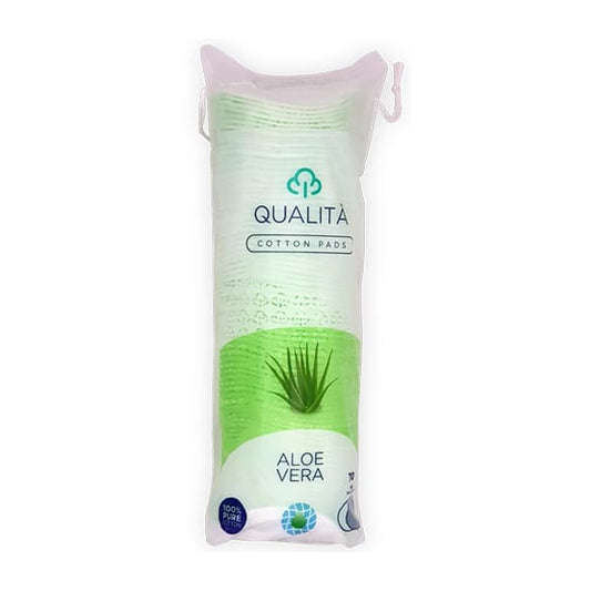 Qualita Makeup Removal Cotton Pads Aloe Vera - 70pcs