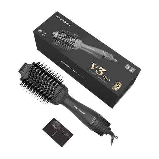 Rush Brush V3 Pro Fastest Volumizing Hair Brush - Black