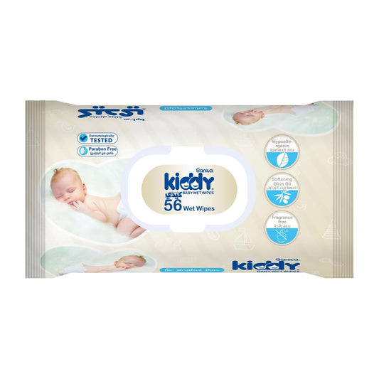 Sanita Kiddy Sensitive Baby Wet Wipes - 56 Pcs