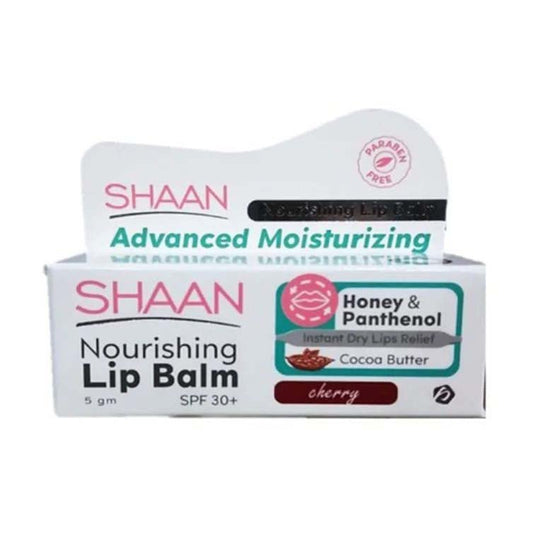 Shaan Cherry Nourishing SPF 30+ Lip Balm - 5gm