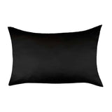 Sleek Black Silk Pillowcase
