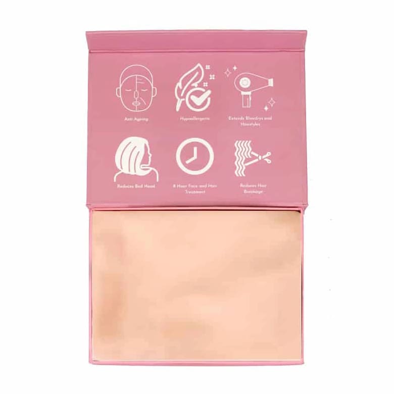 Sleek Light Peach Silk Pillowcase