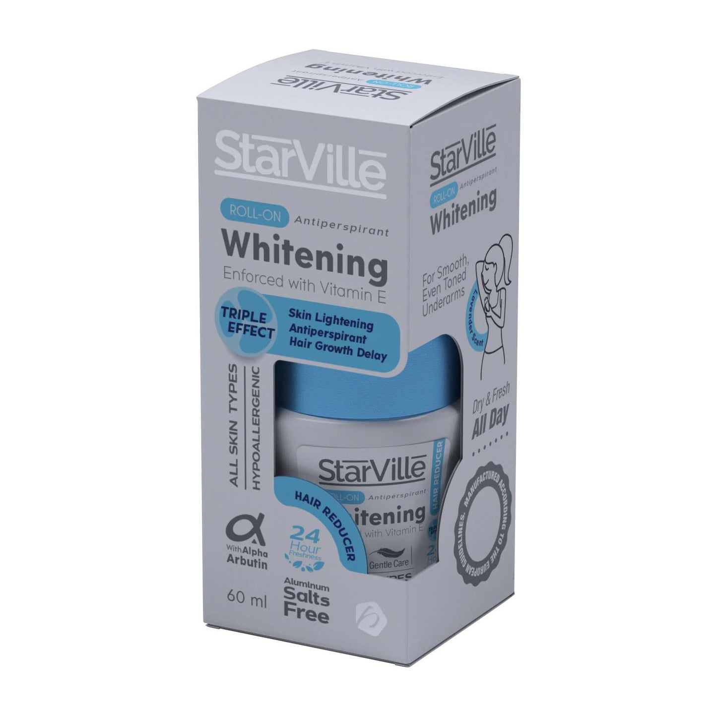 Starville Hair Reducer Whitening Roll-On - 60ml